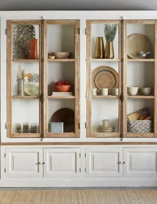 wooden crockery cabinet