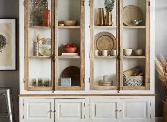 wooden crockery cabinet