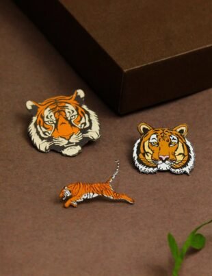 tiger brooch pins