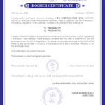 Kosher Certification Agency