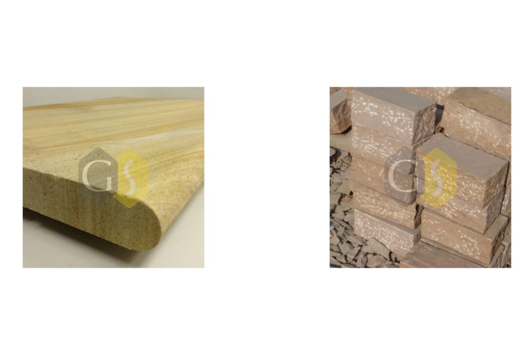 stone steps and kerbs